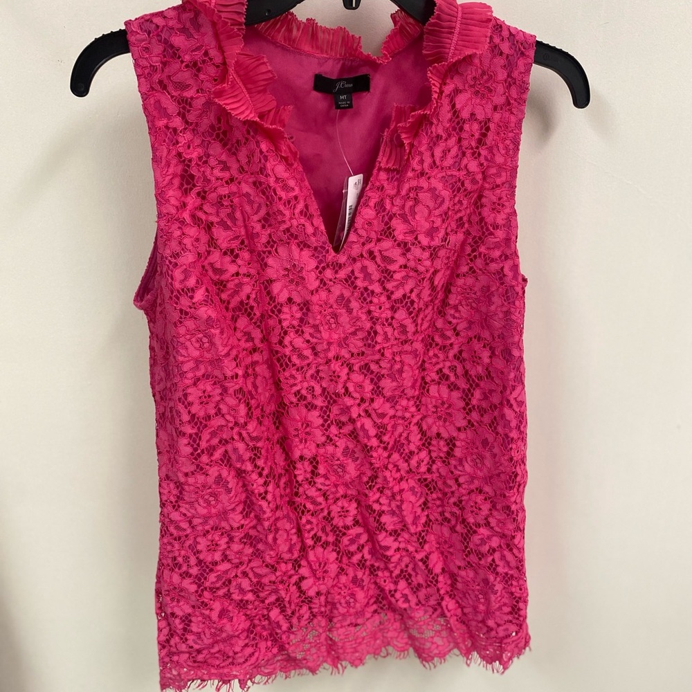 Pink J. Crew Blouse